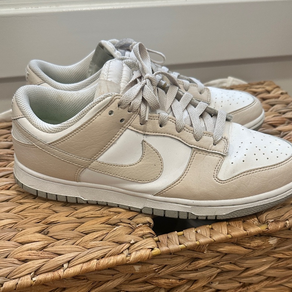 Nike  Beige and White Sneakers